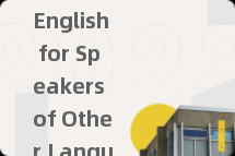 English for Speakers of Other Languages