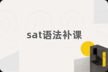 sat语法补课