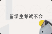 留学生考试不会