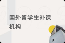 国外留学生补课机构