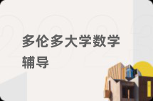 多伦多大学数学辅导