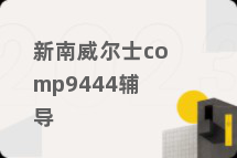 新南威尔士comp9444辅导