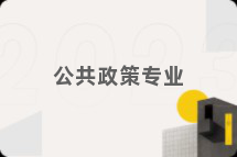 公共政策专业