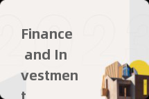Finance and Investment