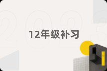 12年级补习