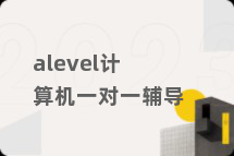 alevel计算机一对一辅导