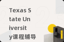 Texas State University课程辅导