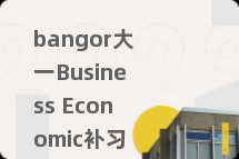 bangor大一Business Economic补习