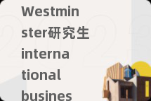 Westminster研究生international business