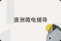 澳洲微电辅导