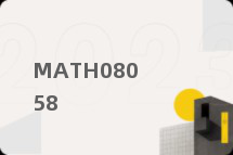 MATH08058