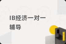 IB经济一对一辅导