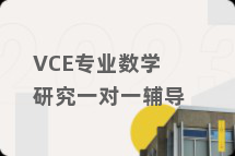 VCE专业数学研究一对一辅导