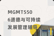 MGMT5506道德与可持续发展管理辅导