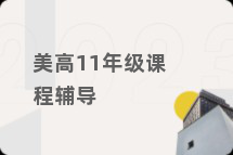 美高11年级课程辅导
