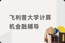 飞利普大学计算机金融辅导