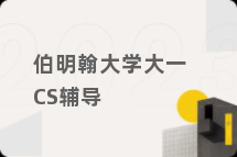 伯明翰大学大一CS辅导