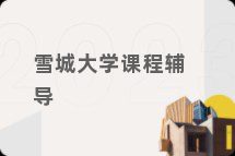 雪城大学课程辅导