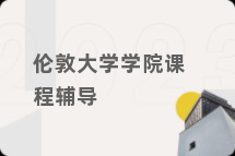 伦敦大学学院课程辅导