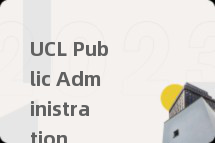 UCL Public Administration