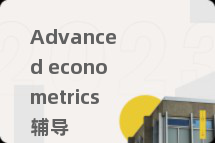 Advanced econometrics辅导