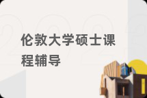 伦敦大学硕士课程辅导