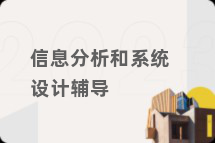 信息分析和系统设计辅导