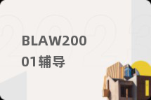 BLAW20001辅导