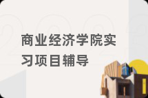 商业经济学院实习项目辅导
