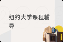 纽约大学课程辅导