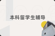 本科留学生辅导