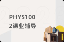 PHYS1002课业辅导