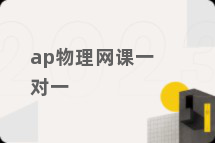 ap物理网课一对一