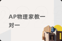 AP物理家教一对一