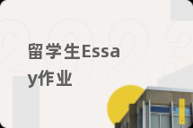 留学生Essay作业
