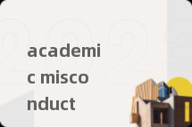academic misconduct