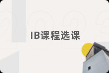 IB课程选课