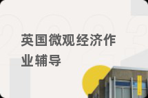 英国微观经济作业辅导