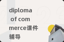 diploma of commerce课件辅导