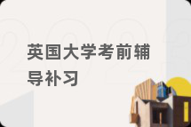 英国大学考前辅导补习
