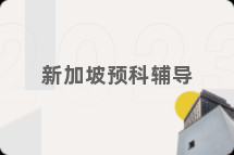 新加坡预科辅导