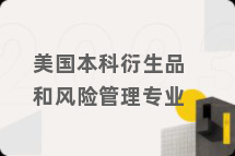 美国本科衍生品和风险管理专业